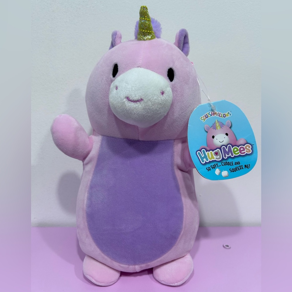 Squishmallow Kellytoy  Hug Mees Super Soft 10” Plush Toy Tanya The‎ Pink Unicorn